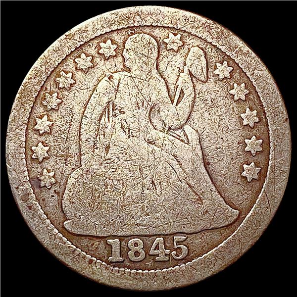 1845-O Seated Liberty Dime LIGHTLY CIRCULATED