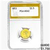 1853 $2.50 Gold Quarter Eagle PGA MS62