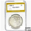 1886-S Morgan Silver Dollar PGA MS63+