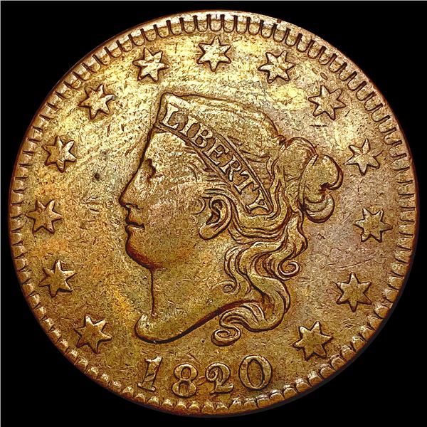 1820/19 Coronet Head Large Cent LIGHTLY CIRCULATED