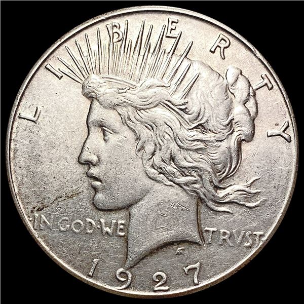 1927-S Silver Peace Dollar CHOICE AU