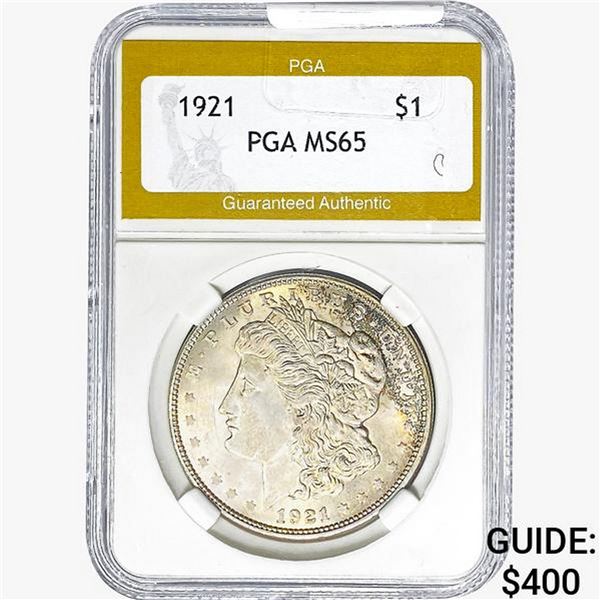 1921 Morgan Silver Dollar PGA MS65