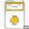 1915 $5 Gold Half Eagle PGA MS63