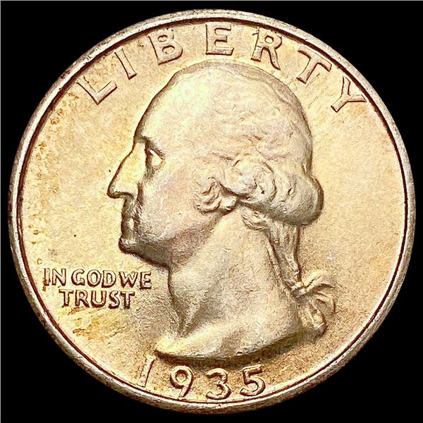 1935-S Washington Silver Quarter SUPERB GEM BU