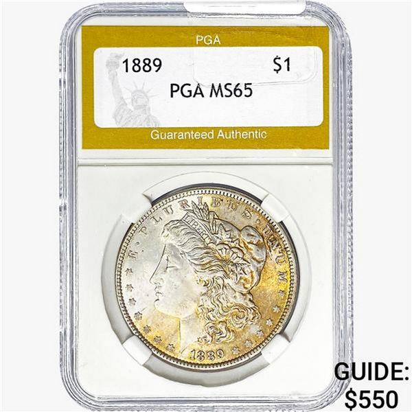 1889 Morgan Silver Dollar PGA MS65