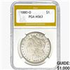 1880-O Morgan Silver Dollar PGA MS63
