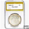 1884-CC Morgan Silver Dollar PGA MS65