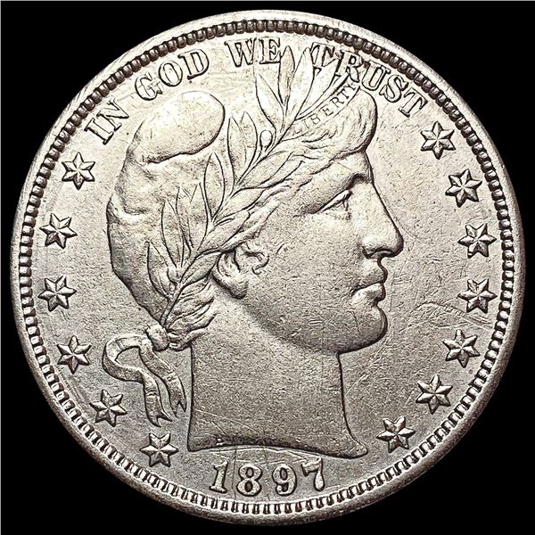 1897-O Barber Half Dollar CHOICE AU