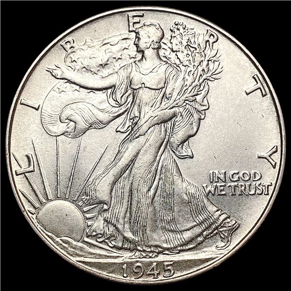1945 Walking Liberty Half Dollar GEM BU