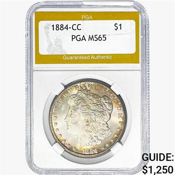 1884-CC Morgan Silver Dollar PGA MS65