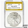 2015-P Silver Eagle PGA MS70 ER