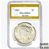 1921 Silver Peace Dollar PGA MS64+ HR