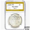 1878 REV 79 Morgan Silver Dollar PGA MS63