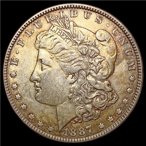 1887-P Morgan Silver Dollar CHOICE AU