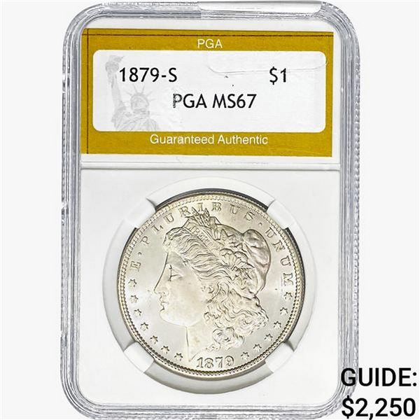 1879-S Morgan Silver Dollar PGA MS67