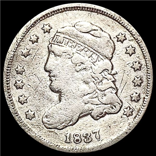 1837 Capped Bust Half Dime NICELY CIRCULATED
