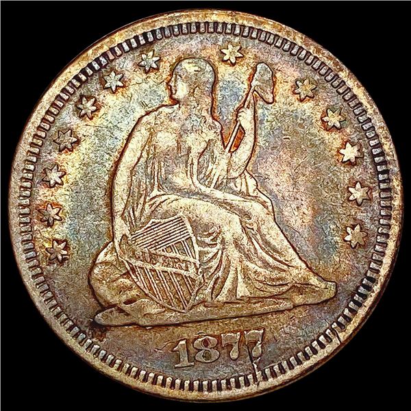 1877 Seated Liberty Quarter LIGHTLY CIRCULATED