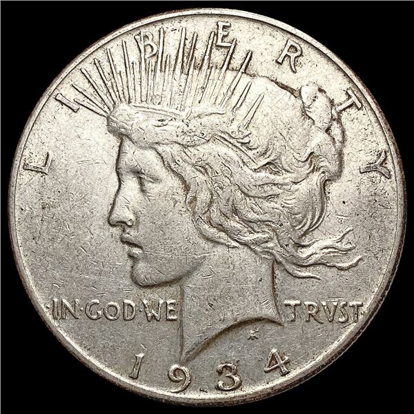 1934-S Silver Peace Dollar NEARLY UNCIRCULATED