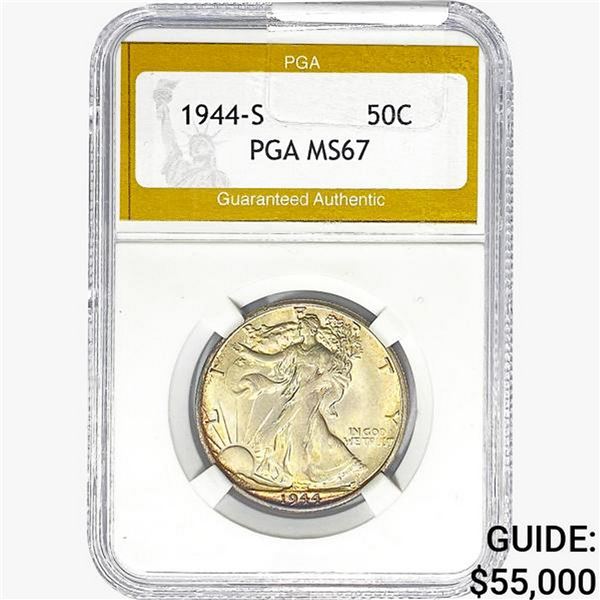 1944-S Walking Liberty Half Dollar PGA MS67
