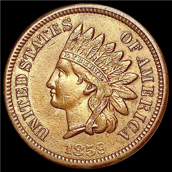 1859 Indian Head Cent GEM BU