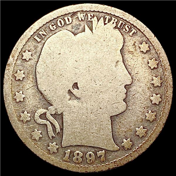 1897-S Barber Quarter NICELY CIRCULATED