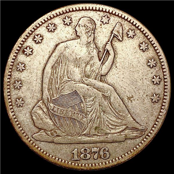 1876-S Seated Liberty Half Dollar ABOUT UNCIRCULATED