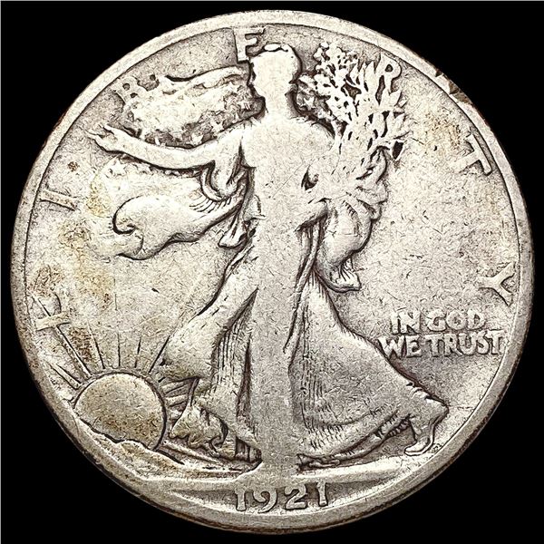 1921-S Walking Liberty Half Dollar LIGHTLY CIRCULATED