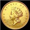 1854 Rare Gold Dollar NEARLY UNCIRCULATED