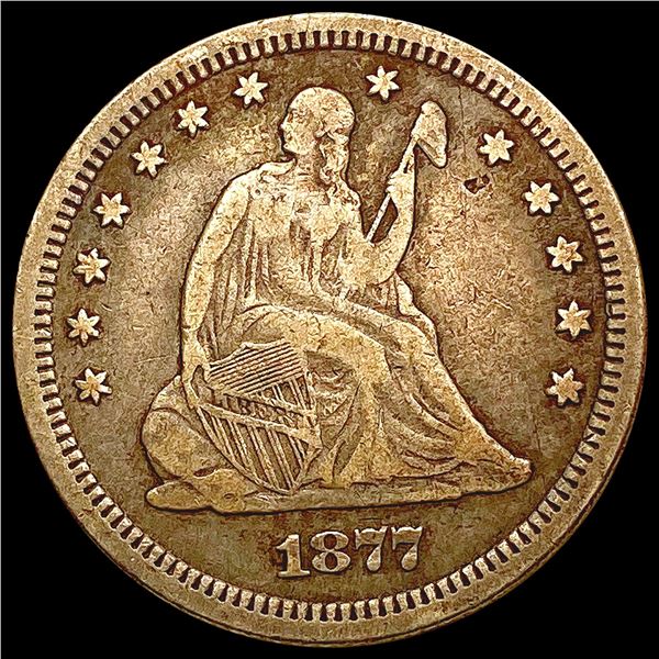 1877-S Seated Liberty Quarter LIGHTLY CIRCULATED