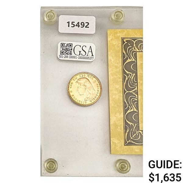 1897 0.1947oz Gold 10 Guilder Netherlands Coin
