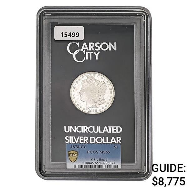 1878-CC Morgan Silver Dollar PCGS MS65