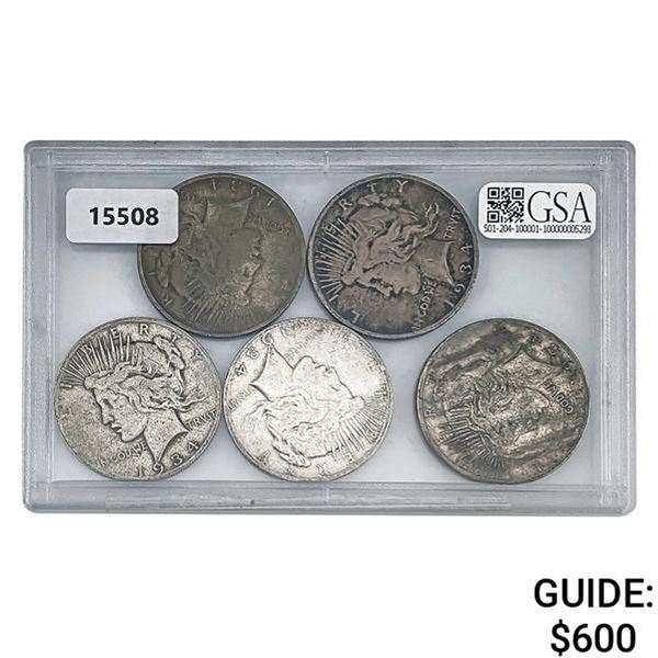 [5] 1934-S Silver Peace Dollar