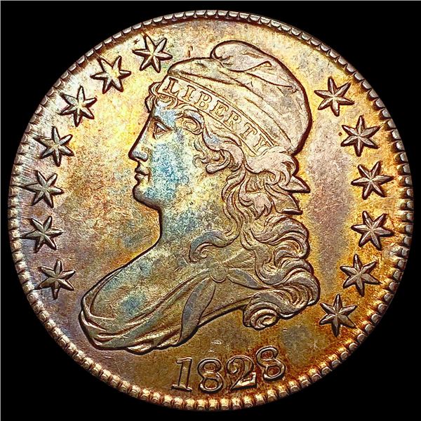 1828 Capped Bust Half Dollar CLOSELY UNCIRCULATED