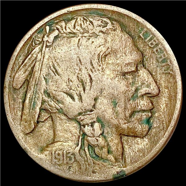 1913-D Buffalo Nickel NEARLY UNCIRCULATED