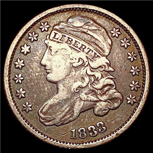 1833 Capped Bust Dime LIGHTLY CIRCULATED
