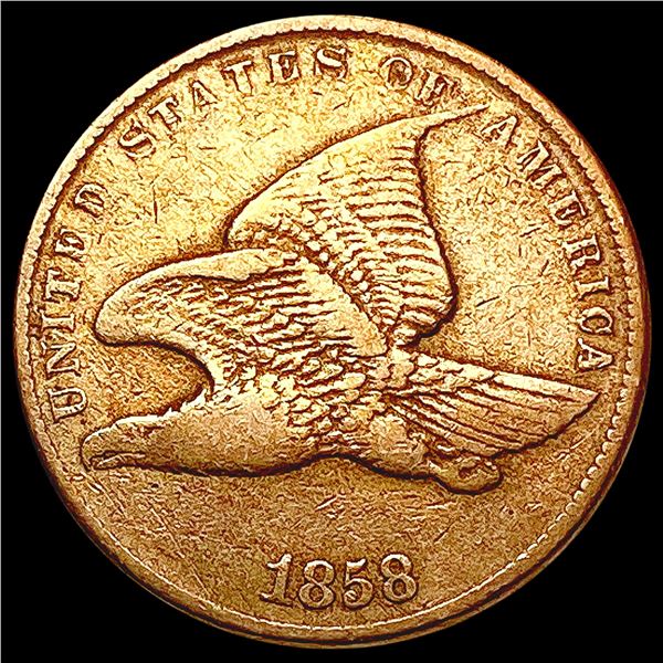1858 Flying Eagle Cent NEARLY UNCIRCULATED