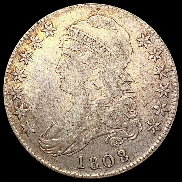 1808 Capped Bust Half Dollar NICELY CIRCULATED