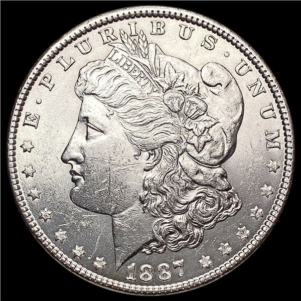 1887-P Morgan Silver Dollar GEM BU