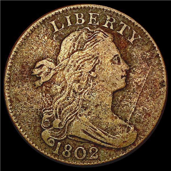 1802 Draped Bust Large Cent LIGHTLY CIRCULATED