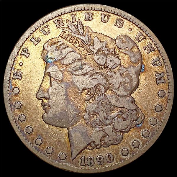 1890-CC Morgan Silver Dollar ABOUT UNCIRCULATED