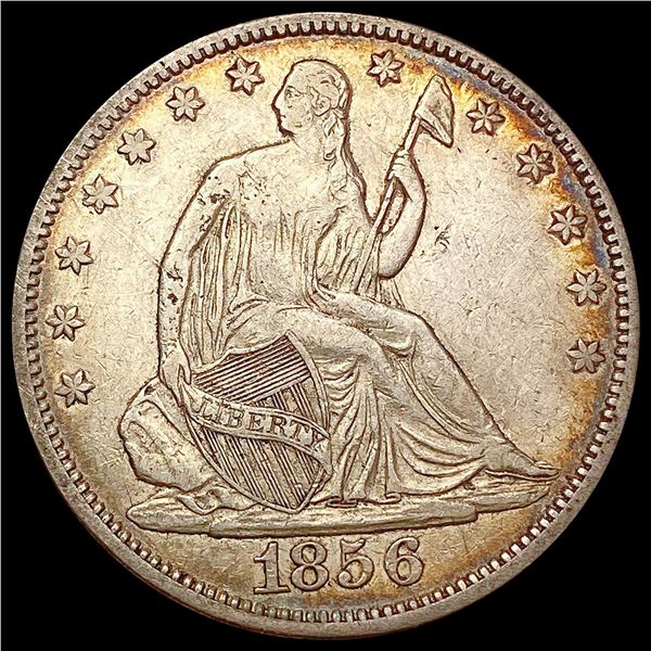 1856 Seated Liberty Half Dollar ABOUT UNCIRCULATED