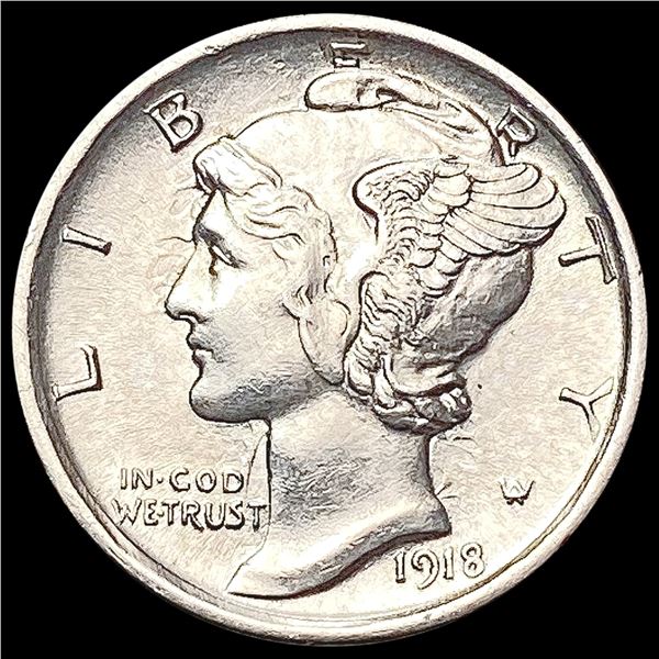 1918-D Mercury Dime UNCIRCULATED