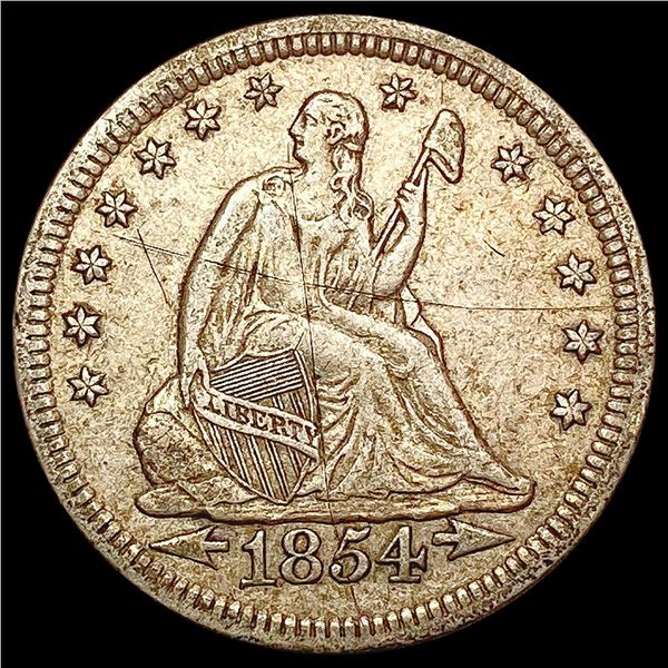1854 Seated Liberty Quarter HIGH GRADE
