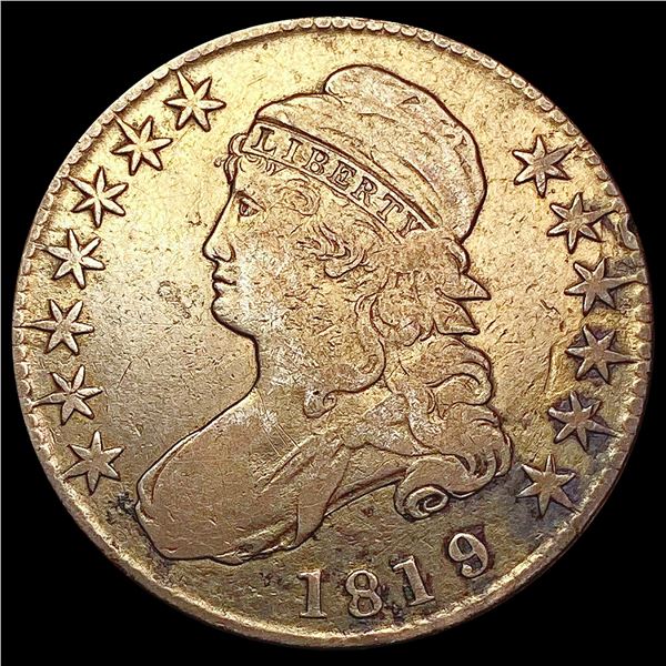 1819 Capped Bust Half Dollar ABOUT UNCIRCULATED