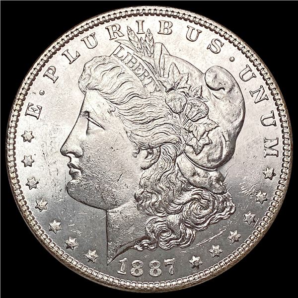 1887-P Morgan Silver Dollar GEM BU