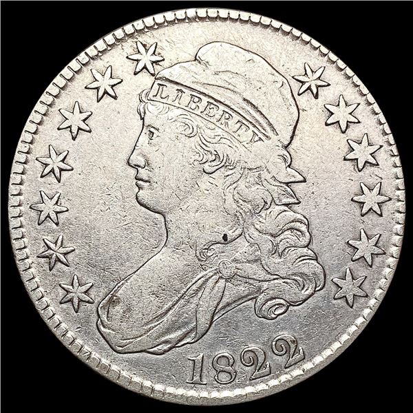 1822 Capped Bust Half Dollar ABOUT UNCIRCULATED