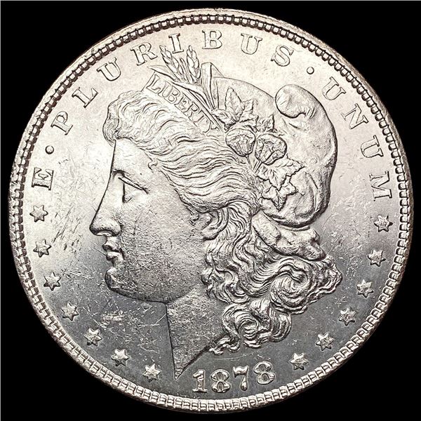 1878-P 7TF Morgan Silver Dollar GEM BU