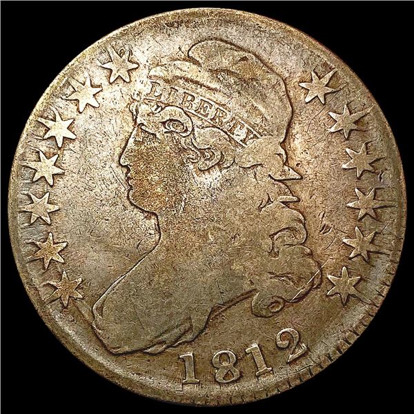 1812 Capped Bust Half Dollar LIGHTLY CIRCULATED