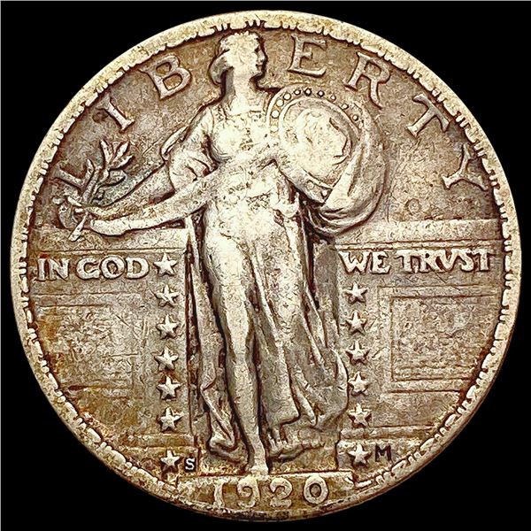 1920-S Standing Liberty Quarter NEARLY UNCIRCULATED