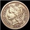 1888 Nickel Three Cent NEARLY UNCIRCULATED